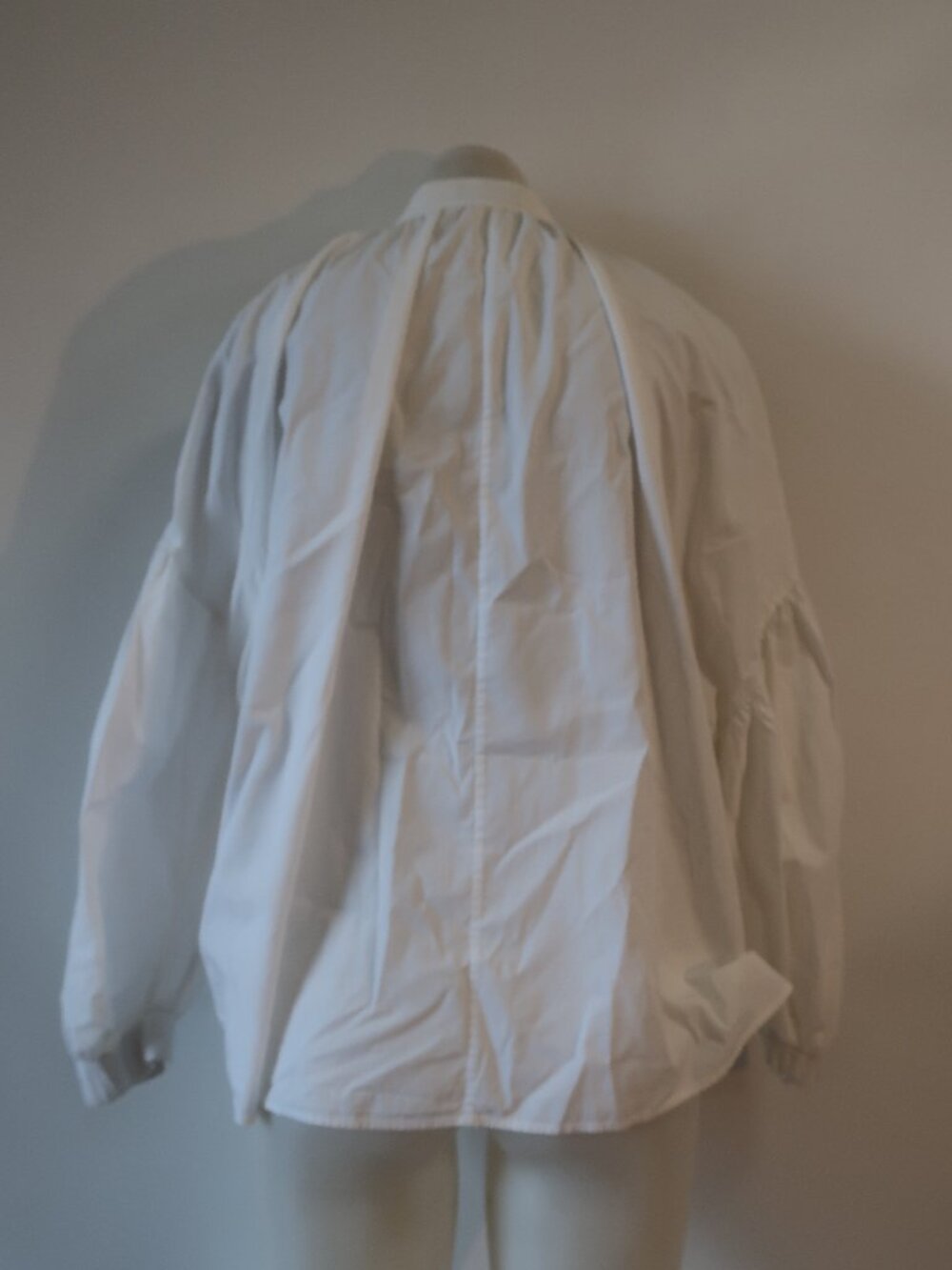 Womens Mother of Pearl No Frills White (Item-54) Cold Shoulder Tie Neck Top M - Picture 8 of 13